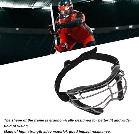 Lacrosse Goggles, Protective Safety Glasses for Women with Anti Fog Non Slip Design, Wider Field of, High Strength Alloy Frame, Suitable for Lacrosse and Other Sports in Saudi Arabia