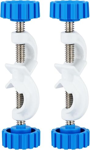 stonylab Adjustable Bosshead Clamp Holder, 2-Pack Aluminum Alloy Lab Stand Clamp, up to 13 mm Rods, White Coated for Laboratory Use in Saudi Arabia