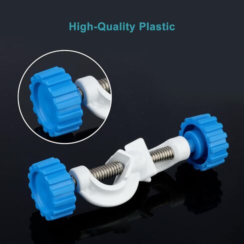 stonylab Adjustable Bosshead Clamp Holder, 2-Pack Aluminum Alloy Lab Stand Clamp, up to 13 mm Rods, White Coated for Laboratory Use in Saudi Arabia