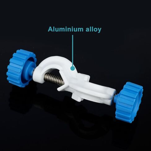 stonylab Adjustable Bosshead Clamp Holder, 2-Pack Aluminum Alloy Lab Stand Clamp, up to 13 mm Rods, White Coated for Laboratory Use in Saudi Arabia