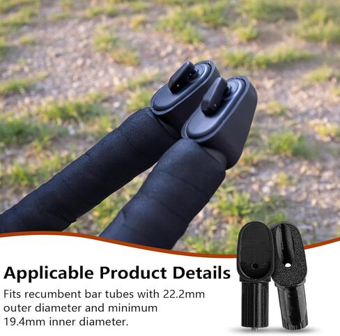 2Pcs Adapters for SRAM AXS Wireless Blips | Recumbent Bar Mounts | Aerodynamic End Cap Design | Secure Attachment-Easy Access-Minimizes Drag | for Time Trial and Road Bikes in Kuwait