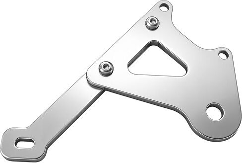 140mm Disc Brake Adapter, Compatible with Razor Dirt Bike MX350, Aluminum Rear Brake Caliper Mount Bracket Kit for Enhanced Off-Road & Mountain Riding Safety（Sliver） in Kuwait