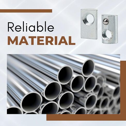 10 Series M6 x 1.0 T-Nut Roll in Spring Ball, 10Pcs Carbon Steel T Track Loaded Elastic Threaded Nut European Standard 8mm Aluminum Extrusion Profile Rail Hardwares Slot for 3D Printer Drop Bolts in Saudi Arabia