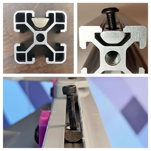 10 Series M6 x 1.0 T-Nut Roll in Spring Ball, 10Pcs Carbon Steel T Track Loaded Elastic Threaded Nut European Standard 8mm Aluminum Extrusion Profile Rail Hardwares Slot for 3D Printer Drop Bolts in Saudi Arabia
