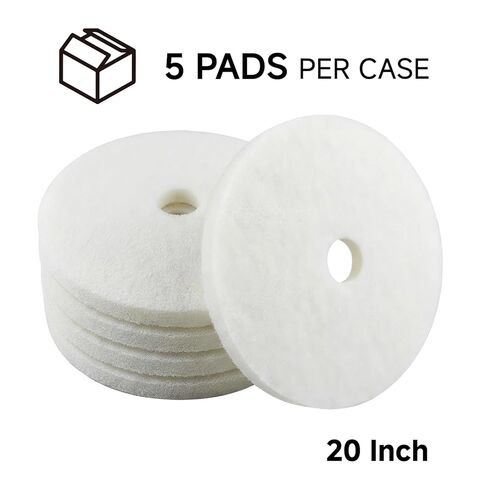 20" Black Stripping Floor Pad, Heavy Duty Commercial Pad for Scrubber & Buffer & Other Floor Machines, Extra Thick ≥2.3cm Open Mesh Design, Wax & Coating Removal (5pcs) in Kuwait