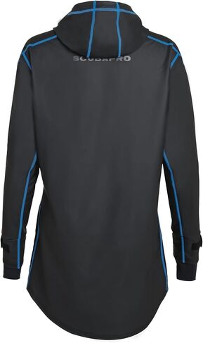 SCUBAPRO Women's Cruise Coat with Fleece Lining, Windproof and Water Resistant Jacket for Watersports, Small, Blue in Saudi Arabia