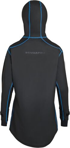 SCUBAPRO Women's Cruise Coat with Fleece Lining, Windproof and Water Resistant Jacket for Watersports, Small, Blue in Saudi Arabia