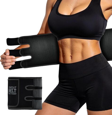 Waist Trainer for Women Lower Belly Fat, Waist Sweat Band for Women, Belly Band Sweat Belt, Stomach Wrap with Pocket in Kuwait