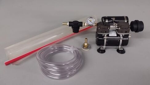 2 CFM Electric Vacuum Veneering Press Kit with 5'3" x 52" Inch Polyurethane Bag, 20 mil Thickness, Clear in Saudi Arabia