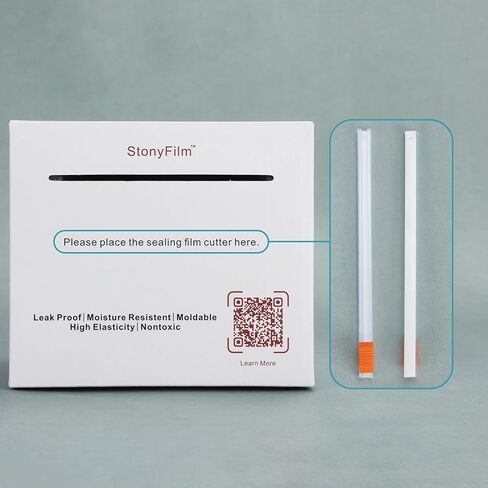 stonylab Lab Sealing Film, 10cm Wide x 38m Long, Flexible and Highly Stretchable (Over 500%), Self-Adhesive Film for Secure Lab Container, Prevents Leakage and Evaporation in Saudi Arabia