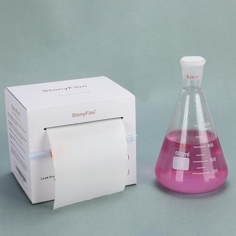 stonylab Lab Sealing Film, 10cm Wide x 38m Long, Flexible and Highly Stretchable (Over 500%), Self-Adhesive Film for Secure Lab Container, Prevents Leakage and Evaporation in Saudi Arabia