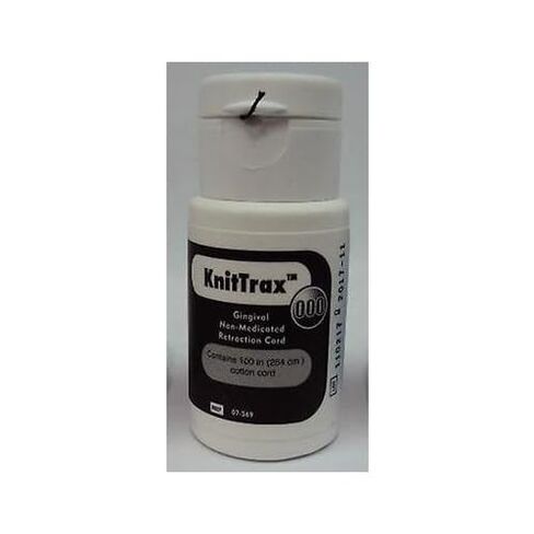 Pascal 07-569 KnitTrax Plain #000 Ultra Thin Knitted Gingival Retraction Cord 100 in Kuwait