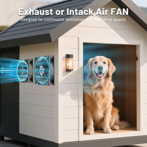 2 حزمة مروحة مقاومة للماء IP67، 120 مم × 25 مم مروحة 12 فولت لثلاجة RV، الدفيئة، الخزانات، الحاضنة وتبريد المشروع بنفسك in Kuwait