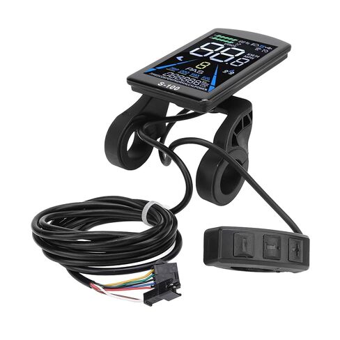 Electric Bike Display Meter, Water Proof 24-72V Universal Electric Bike LCD Display Low Failure Rate for Modification in Saudi Arabia