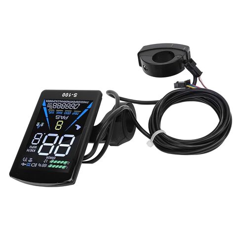 Electric Bike Display Meter, Water Proof 24-72V Universal Electric Bike LCD Display Low Failure Rate for Modification in Saudi Arabia