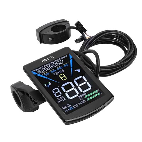 Electric Bike Display Meter, Water Proof 24-72V Universal Electric Bike LCD Display Low Failure Rate for Modification in Saudi Arabia