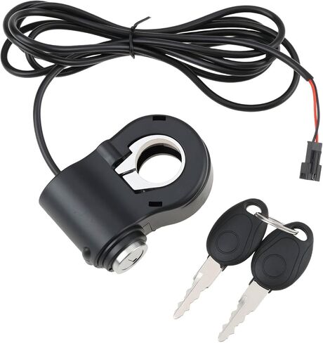 24V-72V E-Bike 2-Pin Ignition Switch with 2 Keys SM Connector for Handlebar Twist Throttle in Saudi Arabia