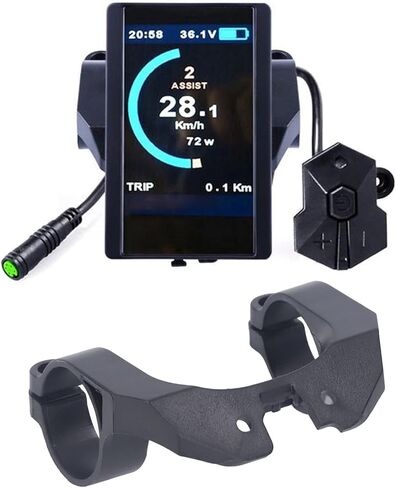 Electric Bike LCD Display Holder, Durable Plastic Replacement Electric Display Bracket Mount E Bike Accessories with Screws for BAFANG 850C C965 Monitors in Saudi Arabia