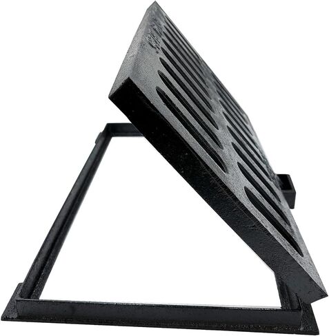 شبكة وإطار تصريف من الحديد الزهر مقاس 10 × 10 بوصة، غطاء قناة درب شديد التحمل من الفئة B بوزن 28100 رطل، شبكة صرف خندق خارجية مع قاعدة، غطاء مجاري معدني مربع للمرآب (صحيح 9.8 بوصة ISL) in Kuwait