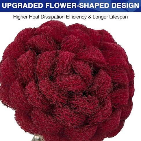 8PCS Buffing Wheels for Drill, Non-Woven & Cotton Polishing Wheels for Drill 1/4" Secure Hex Shank, Rust Removal and Mirror Finish for Car Motorcycle Wheel Rim Headlight Metal Aluminum Brass in Kuwait