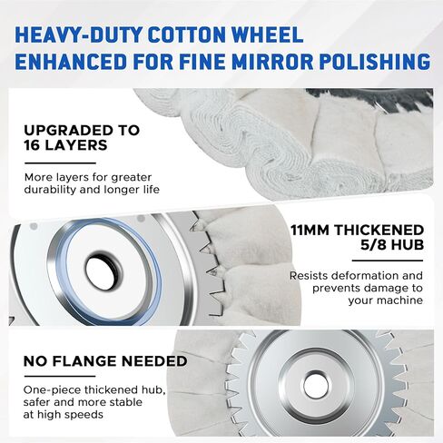 عجلة تلميع مجرى الهواء الدقيقة على شكل حرف S مقاس 8 بوصات مع محور أربور خالٍ من الشفة مقاس 5/8 بوصة، وعجلات تلميع لمطحنة الزوايا، وعجلات تلميع لإنهاء المرآة على إطارات عجلات الشاحنات المصنوعة من الفولاذ المقاوم للصدأ المصنوعة من الألومنيوم in Kuwait