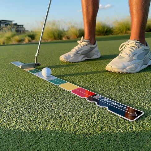 EyeLine Golf Stroke Meter 2.0 – Putting Aid for Stroke Length, Speed, and Distance Control – Indoor & Outdoor Golf Training Tool for Balanced, Repeatable Putting Stroke – Visual Feedback for Practice in Kuwait