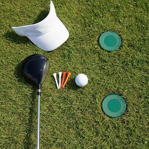 6 Pcs Golf Cup Cover, Golf Hole Cup Covers Putting Green Hole Covers Practice Training Aids Holes Plastic for Garden Yard Backyard Game Ball Outdoor Sports Activities in Saudi Arabia