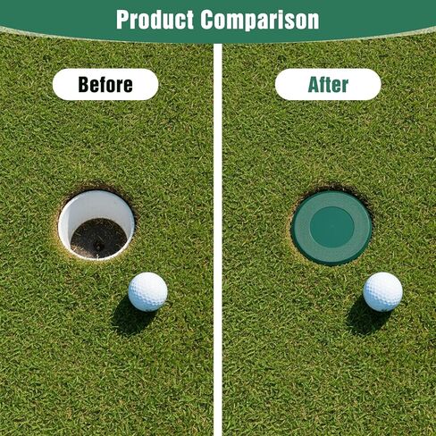 6 Pcs Golf Cup Cover, Golf Hole Cup Covers Putting Green Hole Covers Practice Training Aids Holes Plastic for Garden Yard Backyard Game Ball Outdoor Sports Activities in Saudi Arabia