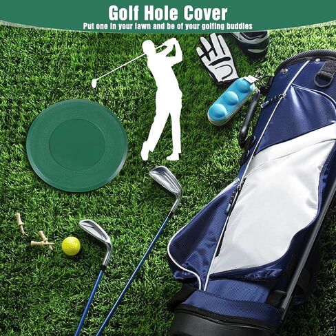 6 Pcs Golf Cup Cover, Golf Hole Cup Covers Putting Green Hole Covers Practice Training Aids Holes Plastic for Garden Yard Backyard Game Ball Outdoor Sports Activities in Saudi Arabia