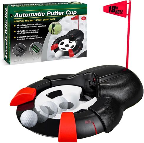 كأس الإرجاع التلقائي لكرة الجولف، مساعد التدريب في الأماكن المغلقة/الخارجية، آلة وضع كأس الجولف، مناسبة للتدريب في المنزل، الفناء، المكتب، الحفلات in Kuwait