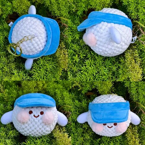 سلسلة مفاتيح من القطيفة المحشوة بكرة الجولف الناعمة اللطيفة من JEWSUN in Kuwait