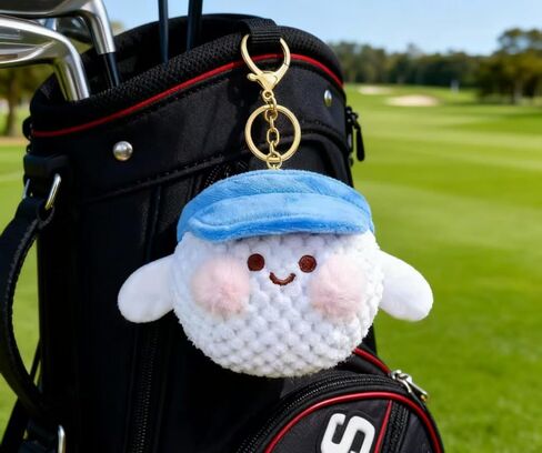 سلسلة مفاتيح من القطيفة المحشوة بكرة الجولف الناعمة اللطيفة من JEWSUN in Kuwait