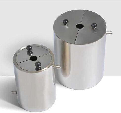 Laboratory Disperser Barrel, Double-Layer Stainless Steel with Semicircular Covers, 99mm Inner Diameter, 127mm Outer Diameter in Saudi Arabia