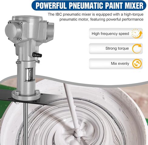 50 Gallon IBC Pneumatic Mixer Air Agitator 1/2 200L High Efficiency Paint Stirring Equipment With Support Hanger for Ink Resin Adhesive Che-mical Dissolution in Kuwait