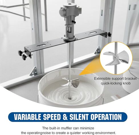 50 Gallon IBC Pneumatic Mixer Air Agitator 1/2 200L High Efficiency Paint Stirring Equipment With Support Hanger for Ink Resin Adhesive Che-mical Dissolution in Kuwait