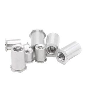Aluminum Through Hole Hexagonal Rivet Stud Nut Self-Clinching Standoffs Bolt(5mm,M3-1pcs) in Kuwait