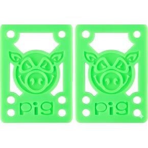 منصات رفع لوح التزلج باللون الأخضر من Pig Piles - 1/8 بوصة - صلبة in Kuwait