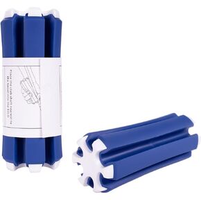 Golf Club Holder, Golf Club Organizer Support Stand, Cylindrical Holder for 6 Golf Club, Easy-Access Golfing Accessory with Strap, Reduces Clutter in Golf Bag (Blue and White) in Kuwait