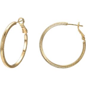 Square Round Hoop Earrings for Women 14K White Plated Geometric Cubic Zirconia Earrings Jewelry Earrings Dainty Jewelry in Saudi Arabia