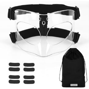 QK02 واقي الأنف للأنف المكسور، قناع وجه لكرة السلة، قناع وجه رياضي للرجال والنساء، قابل للتعديل للبالغين والمراهقين in Kuwait