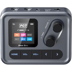 Multi Effects Guitar Processor, ANN Amp Modeling & IR Cabinet Simulation, 80 Presets, Clip-on Design, USB OTG Audio Interface Portable Effects Processor for Electric Guitar & Bass in Kuwait