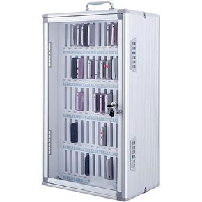 Aluminum Alloy 36 Slots Phone Storage Box, Wall Mounted Phone Cabinet with Handle & Eva Inner, Lockable Phone Organizer for Classroom, Factory, Office (Onecolor-60) in Saudi Arabia