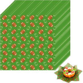100pcs Greaseproof Sandwich Paper Wraps, 18x18cm/7.1x7.1in Greaseproof Delicatessen Sheets Sport Themed Wrapping Tissue for Party Festival & Outdoors (Baseball) in Kuwait
