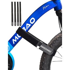 Bike Rack Straps, 4-Pack, Adjustable Bike Wheel Stabilizer Straps(26’’x1.5’’), Non-Slip Fixed Bike Wheel, Suitable for Camping Equipment, Yoga Mats, Binding Sport Bottle Bicycles, Curtains in Kuwait