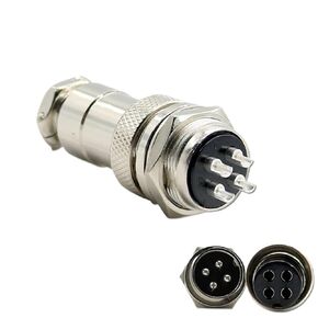 Air Outlet Connector Copper Plating Silver GX20 2.3.4.5.6.7.8.9.10.12.14.15core 1Pcs(2 pin) in Kuwait