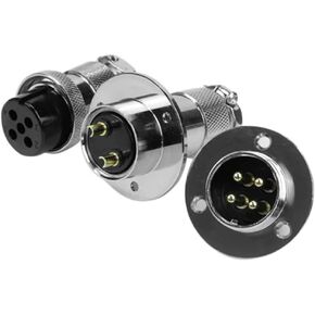 GX25 Flange Aviation Socket Connector Welding DF25 2 3 4 5 6 7 8 Pin Circular Disk Adapter 1Pcs(7P) in Kuwait