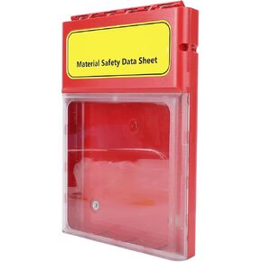 YWBL-WH MSDS صندوق مرئي، خزانة تخزين مستندات آمنة مقاومة للماء والغبار مع مادة ABS PC من النايلون عالي القوة، لتخزين أوراق بيانات السلامة اليدوية في مواقع التثبيت in Kuwait