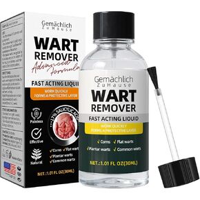 NDC Wart Remover Maximum Strength Liquid with NDC 17% Salicylic Acid, OTC Wart Remover for Common & Plantar Warts on Hands and Feet,Easy to Use Dries Clear Brush Pen 3-Pack in Saudi Arabia