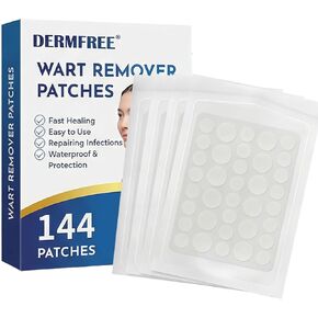 Wart Remover Patches, Fast & Easy Operate Hydrocolloid Waterproof Invisible Sticker, Suitable for All Skin, Friendly to New-User, 144Pcs in Kuwait