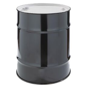طبلة نقل، رأس مغلق، 30 جالون، أسود in Kuwait